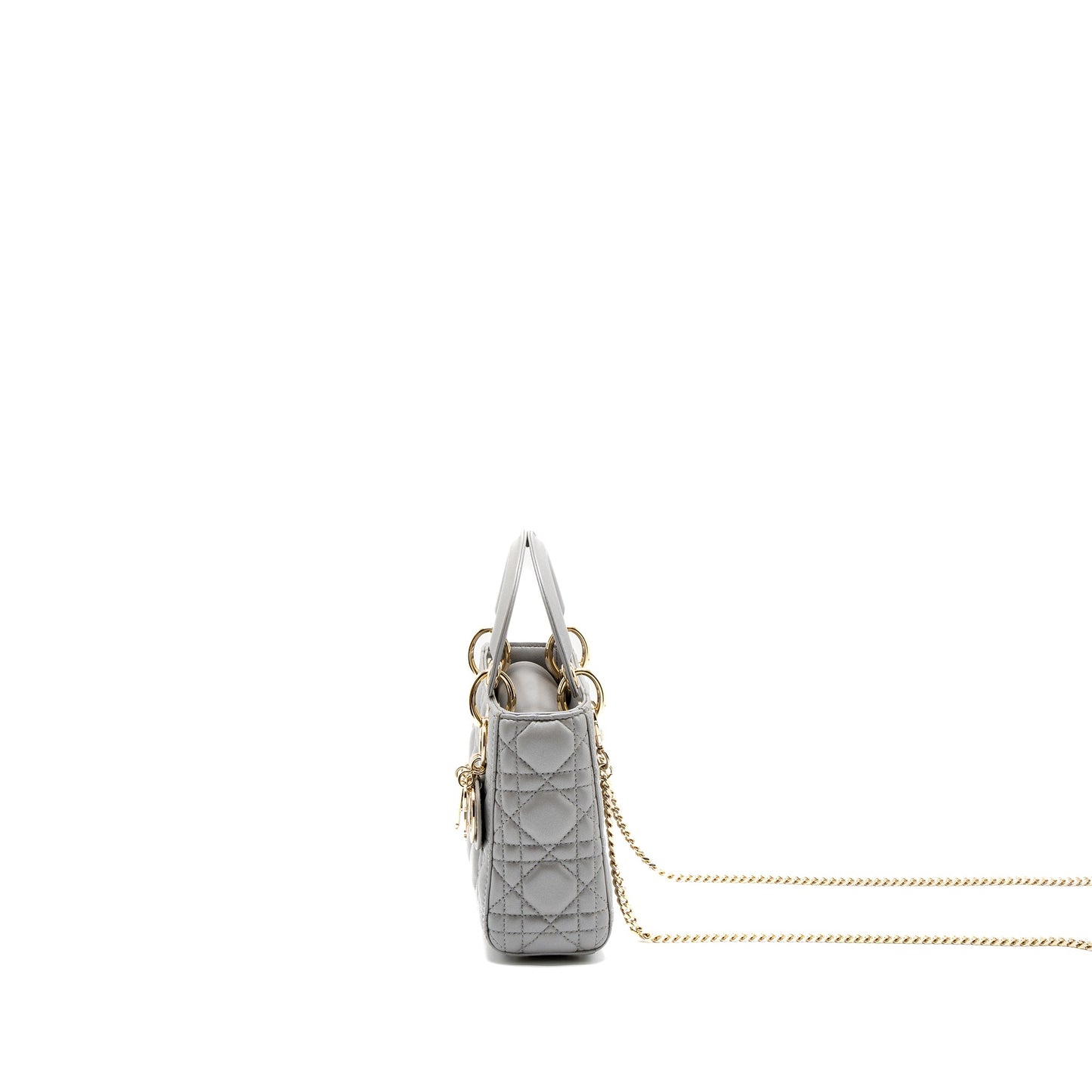 Dior Mini Lady Dior Lambskin Grey