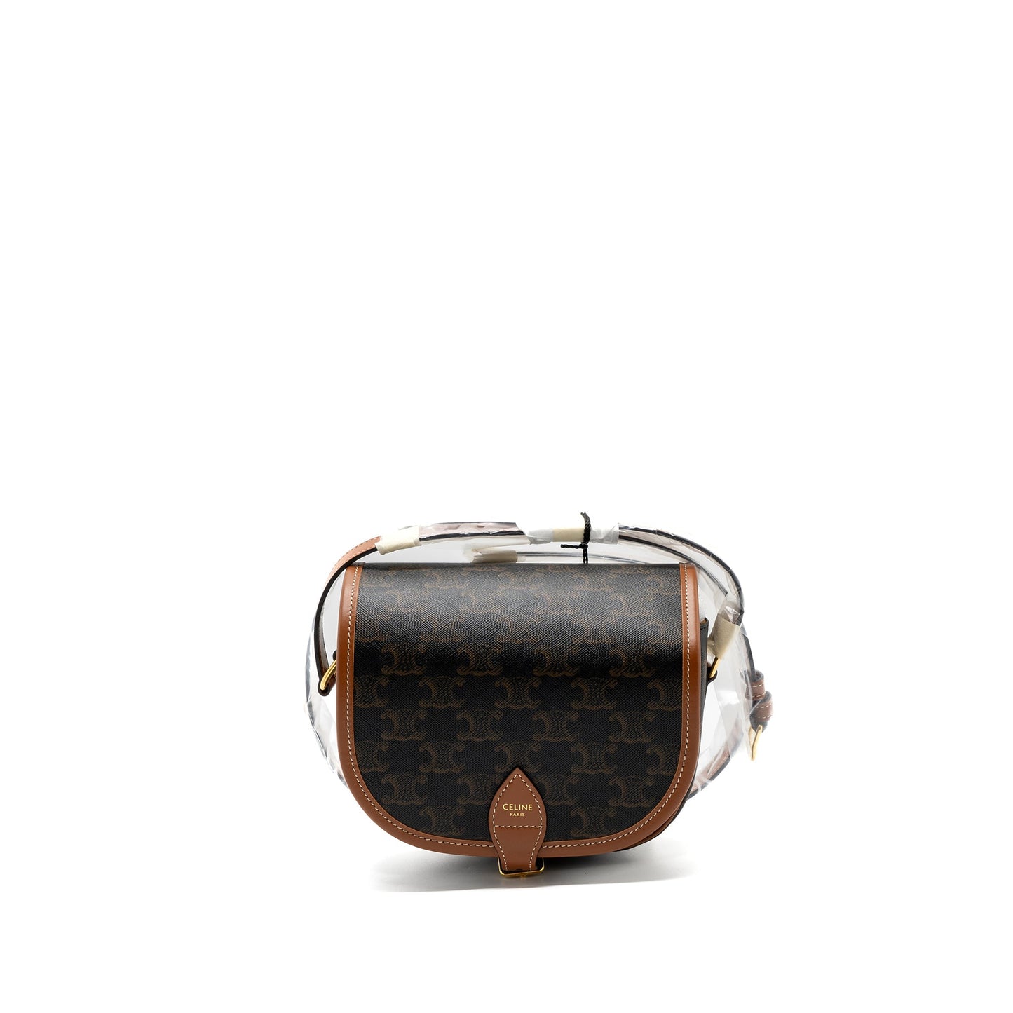 Celine medium Folco Purse TRIOMPHE CANVAS CALFSKIN