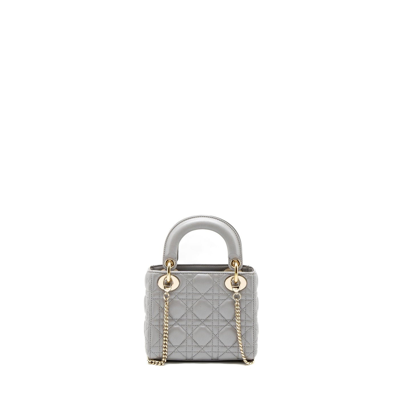 Dior Mini Lady Dior Lambskin Grey