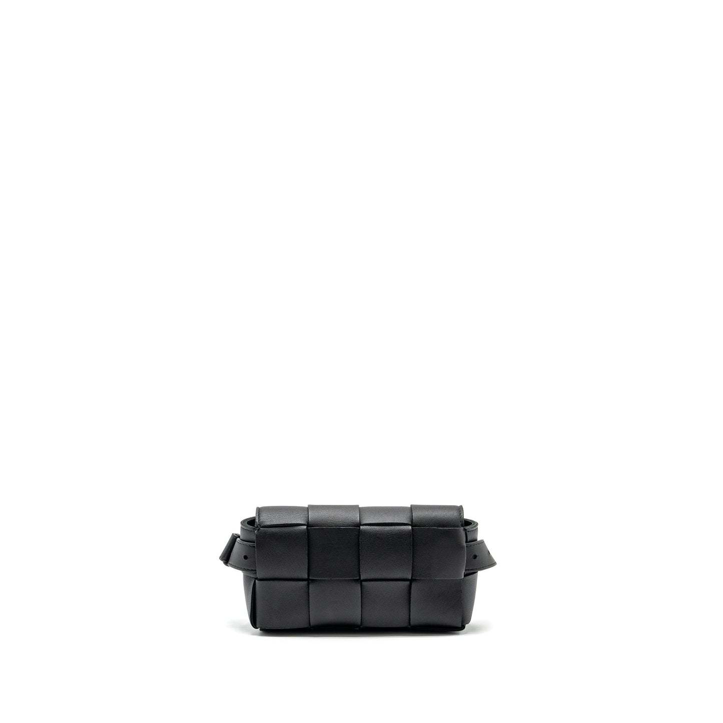 Bottega Veneta Cassette Belt Purse Lambskin Black