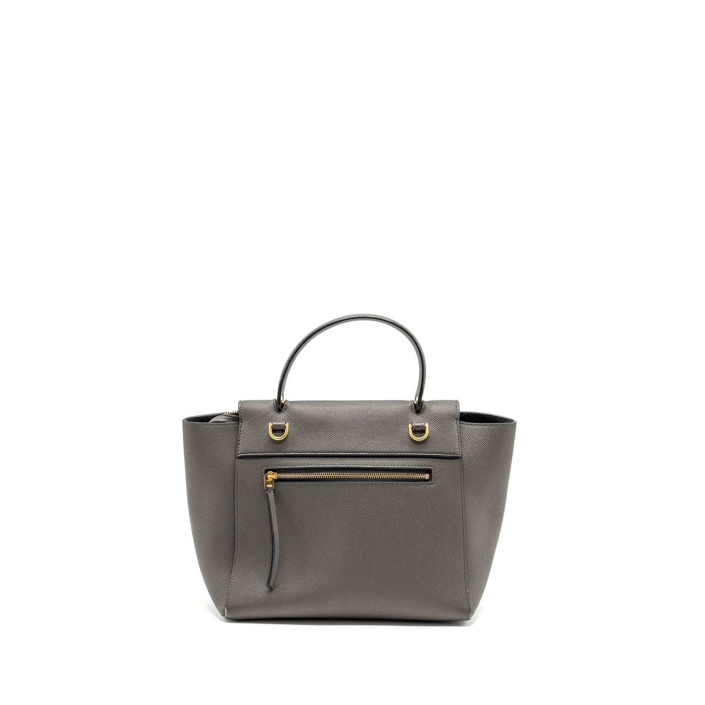Celine Micro Belt Purse Grained Calfskin Grey