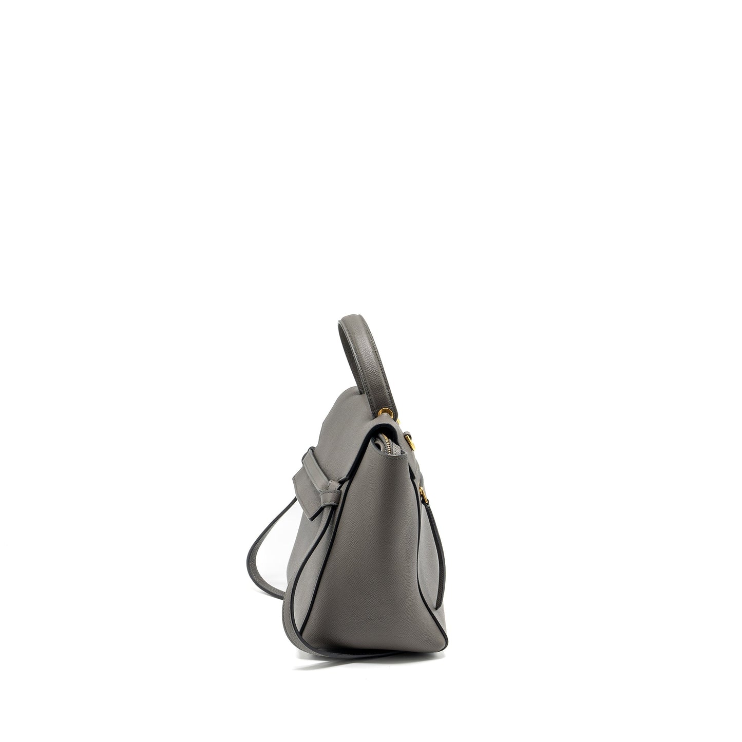 Celine Micro Belt Purse Grained Calfskin Grey