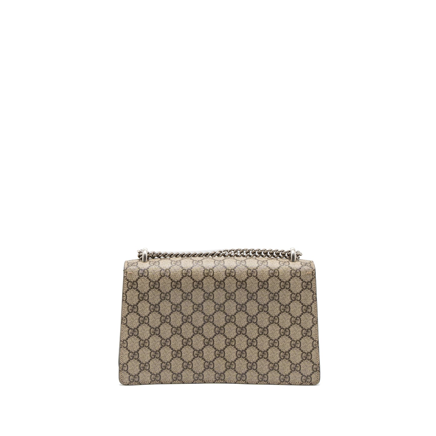 Gucci Dionysus Mini Purse Supreme Canvas Black/Brown Ruthenium Silver Hardware