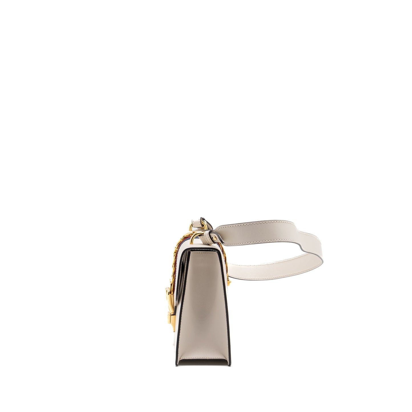 Gucci Sylvie Mini Purse Calfskin White