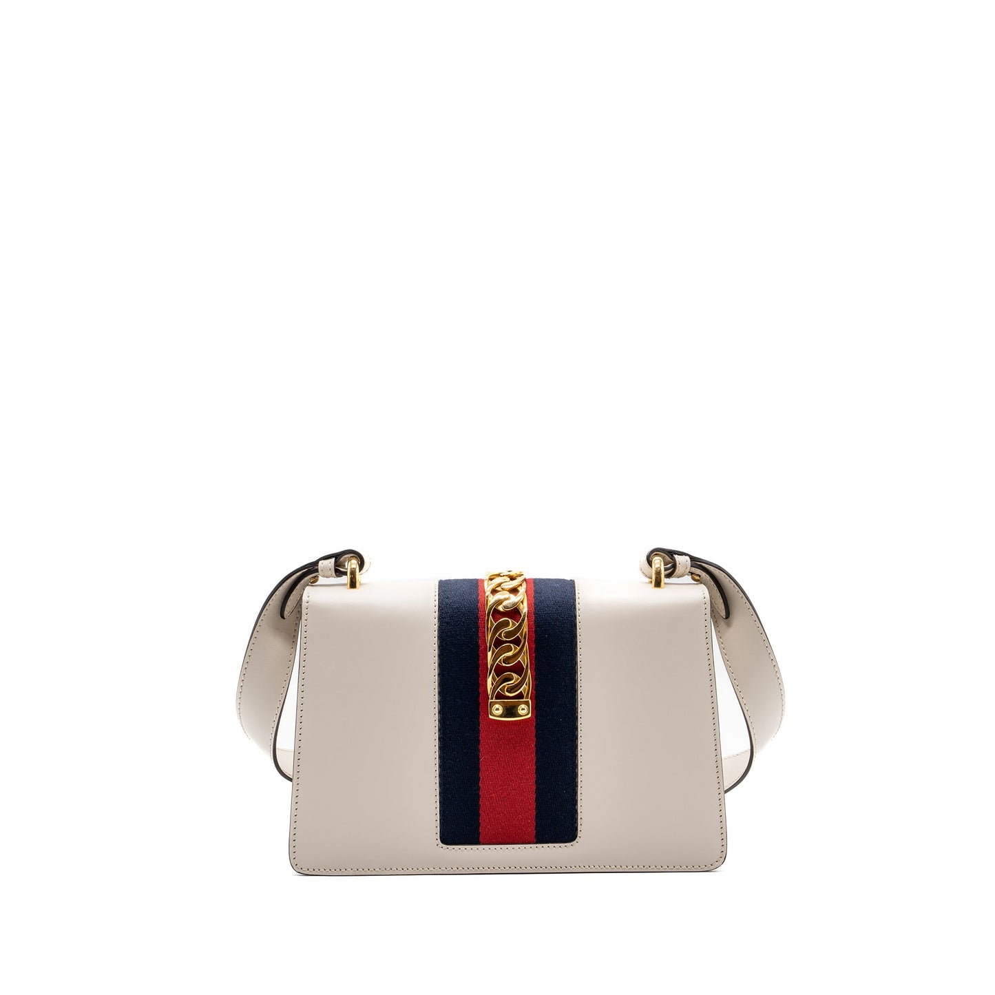 Gucci Sylvie Mini Purse Calfskin White