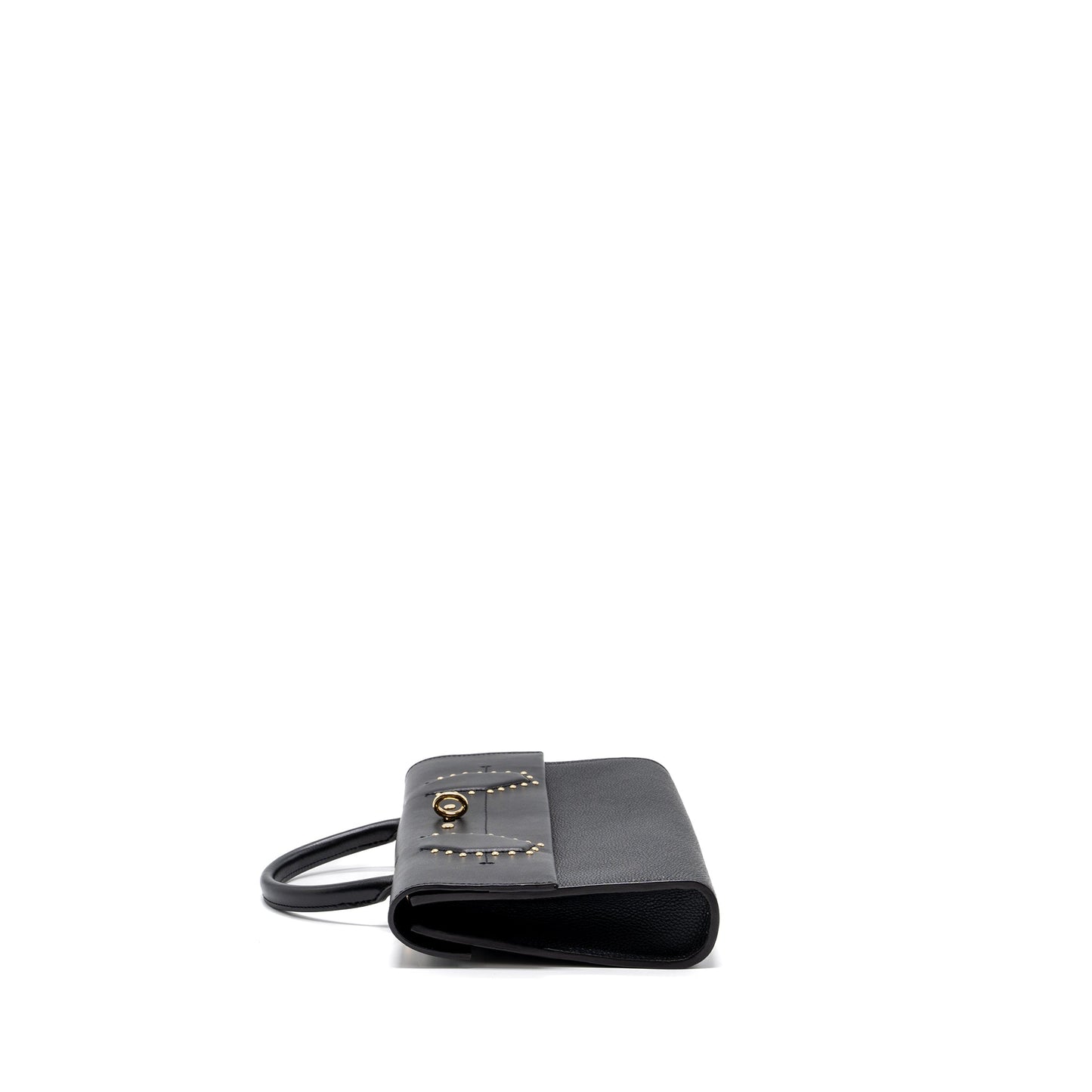 Louis Vuitton Flap Mini Purse Calfskin Black