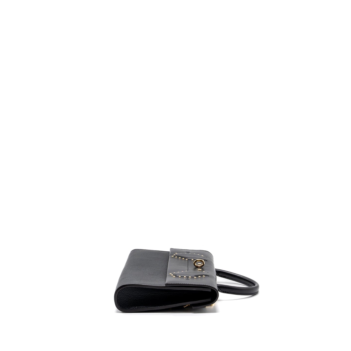 Louis Vuitton Flap Mini Purse Calfskin Black