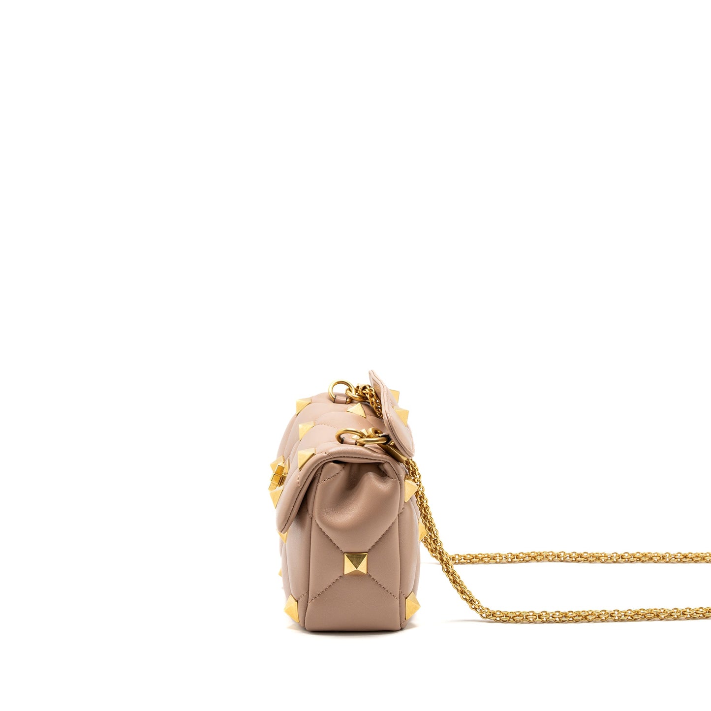 Valentino Medium Roman Stud Mini Purse Nappa Poudre