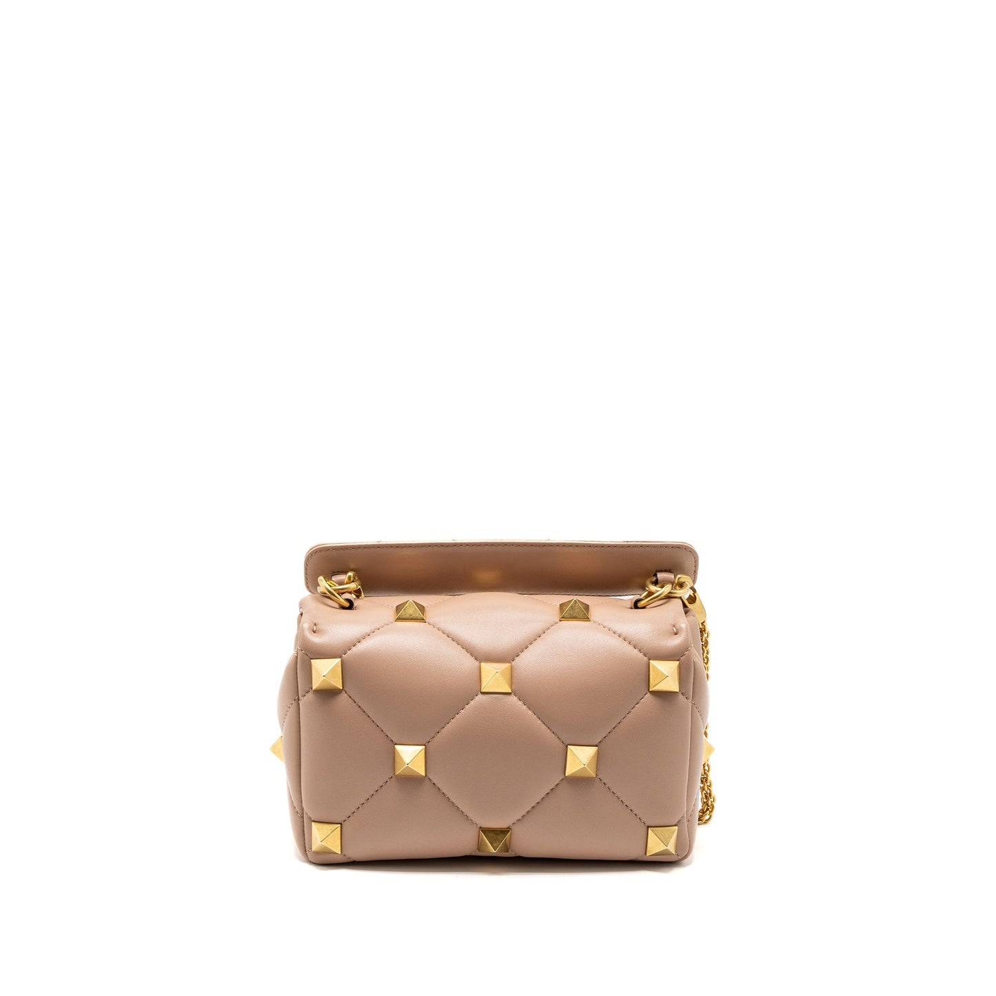 Valentino Medium Roman Stud Mini Purse Nappa Poudre