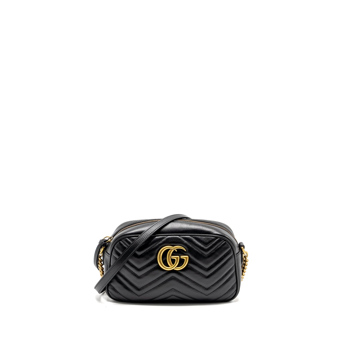 Gucci Marmont Camera Purse Calfskin Black