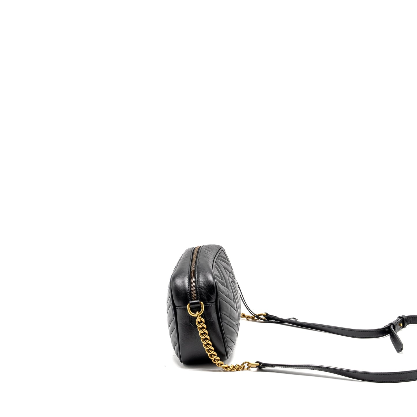 Gucci Marmont Camera Purse Calfskin Black