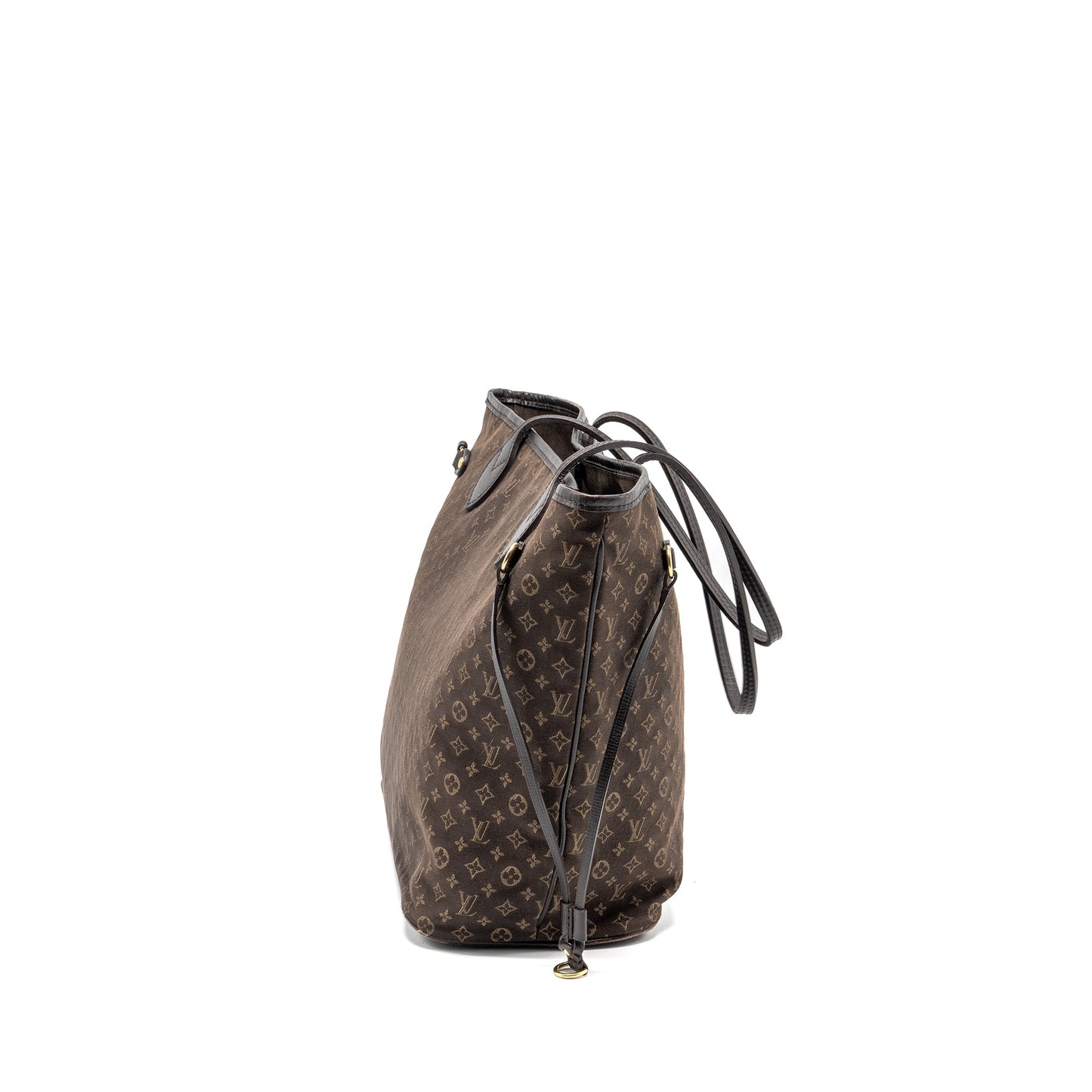 Louis Vuitton vintage neverfull fabric dark brown