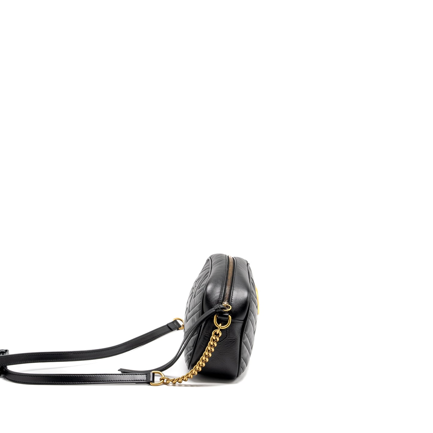 Gucci Marmont Camera Purse Calfskin Black