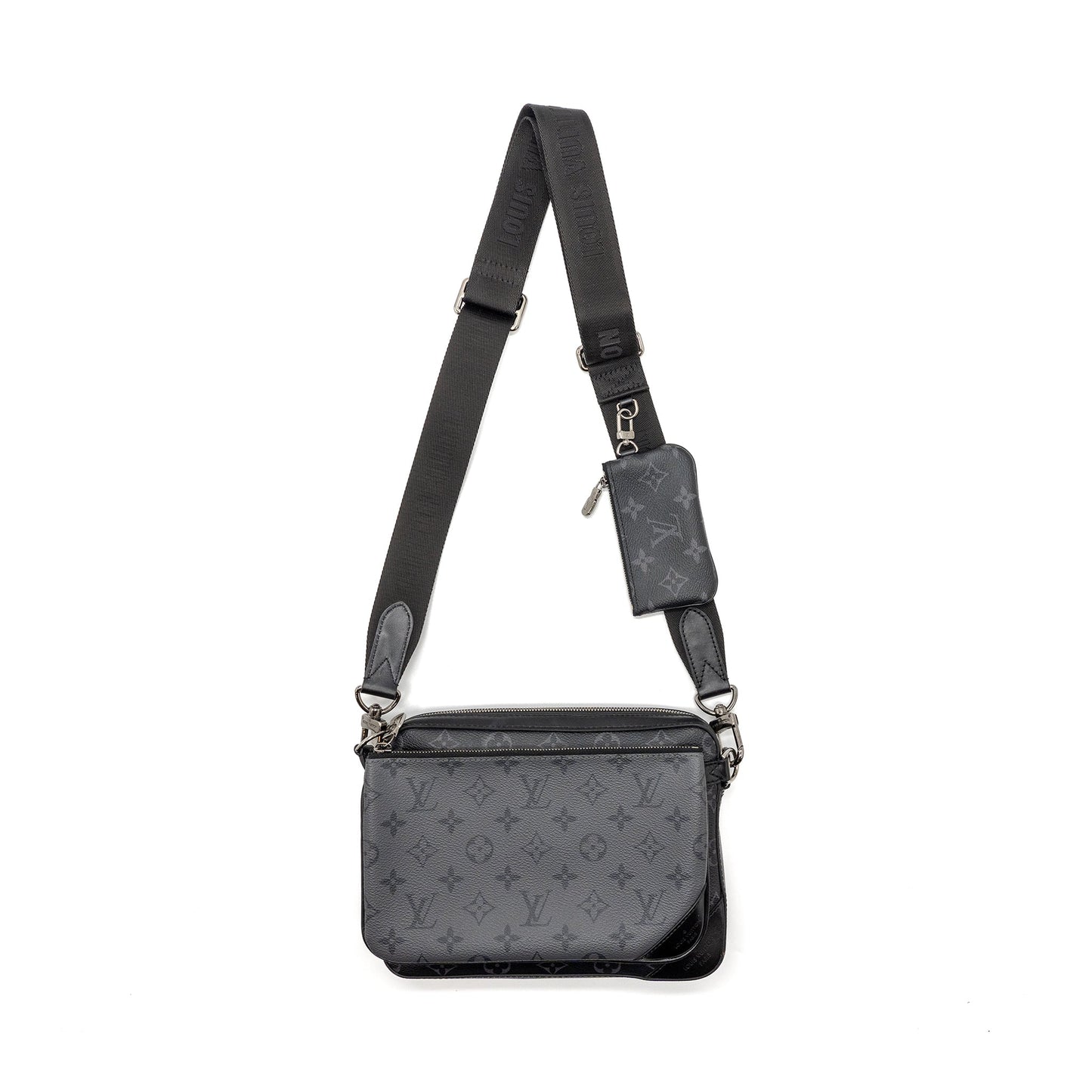 Louis Vuitton Trio Messenger Purse Monogram Eclipse