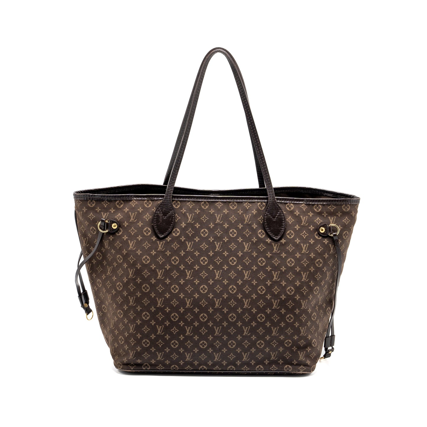 Louis Vuitton vintage neverfull fabric dark brown