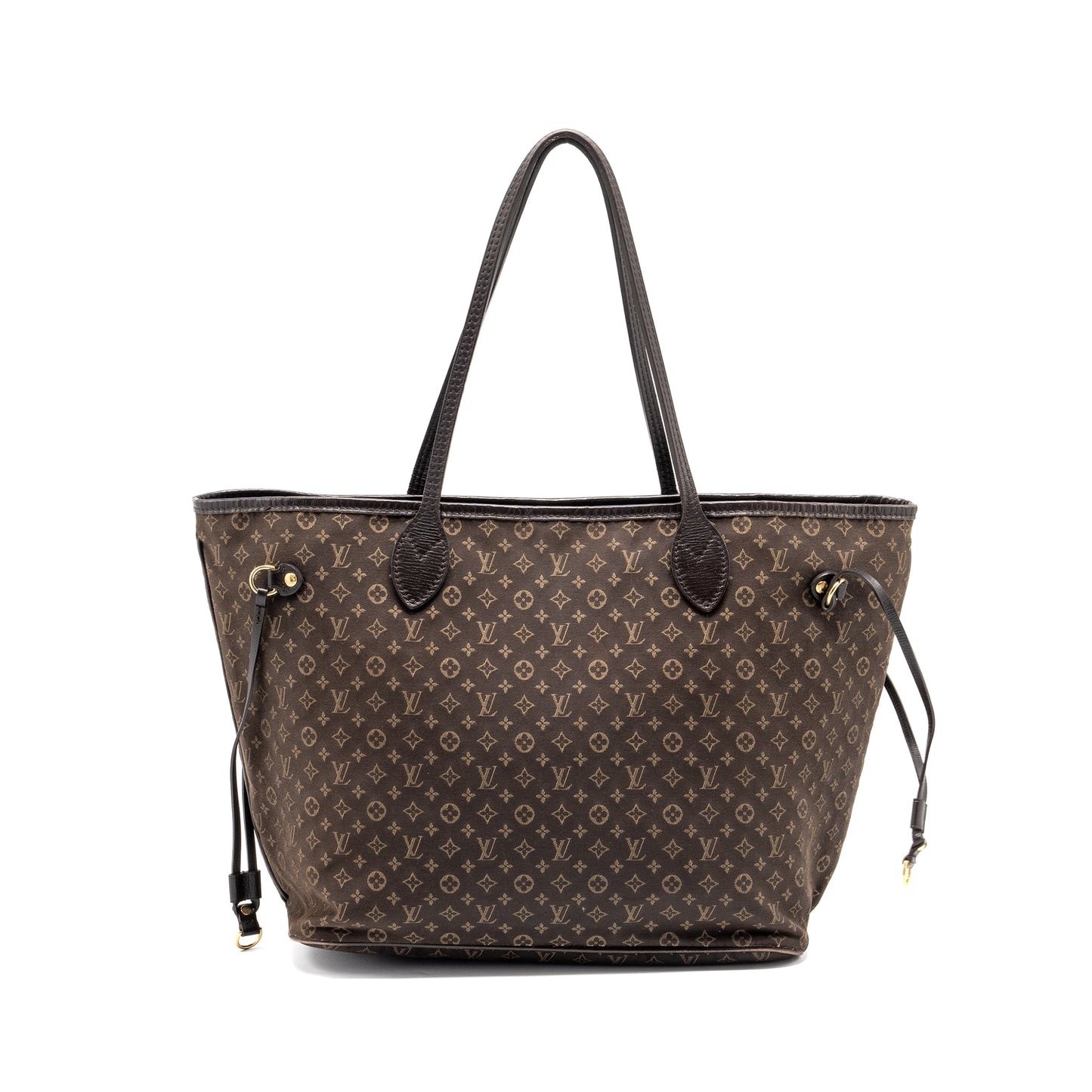 Louis Vuitton vintage neverfull fabric dark brown