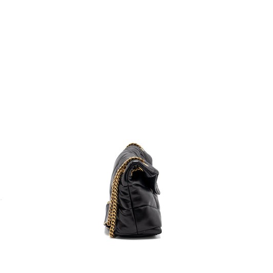 Saint Laurent Small Puffer Quilted Nappa Leather Black