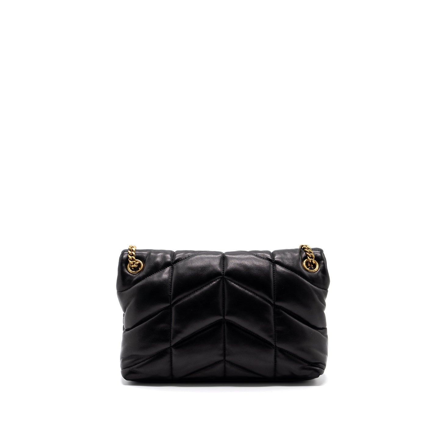 Saint Laurent Small Puffer Quilted Nappa Leather Black