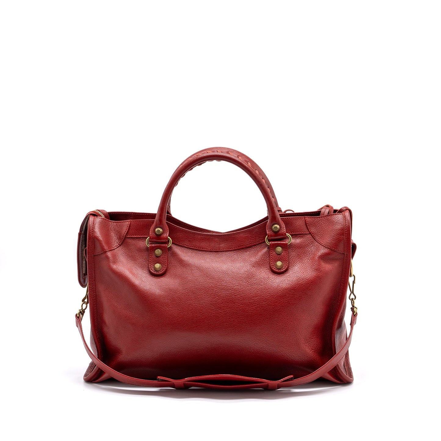 Balenciaga city Purse leather red