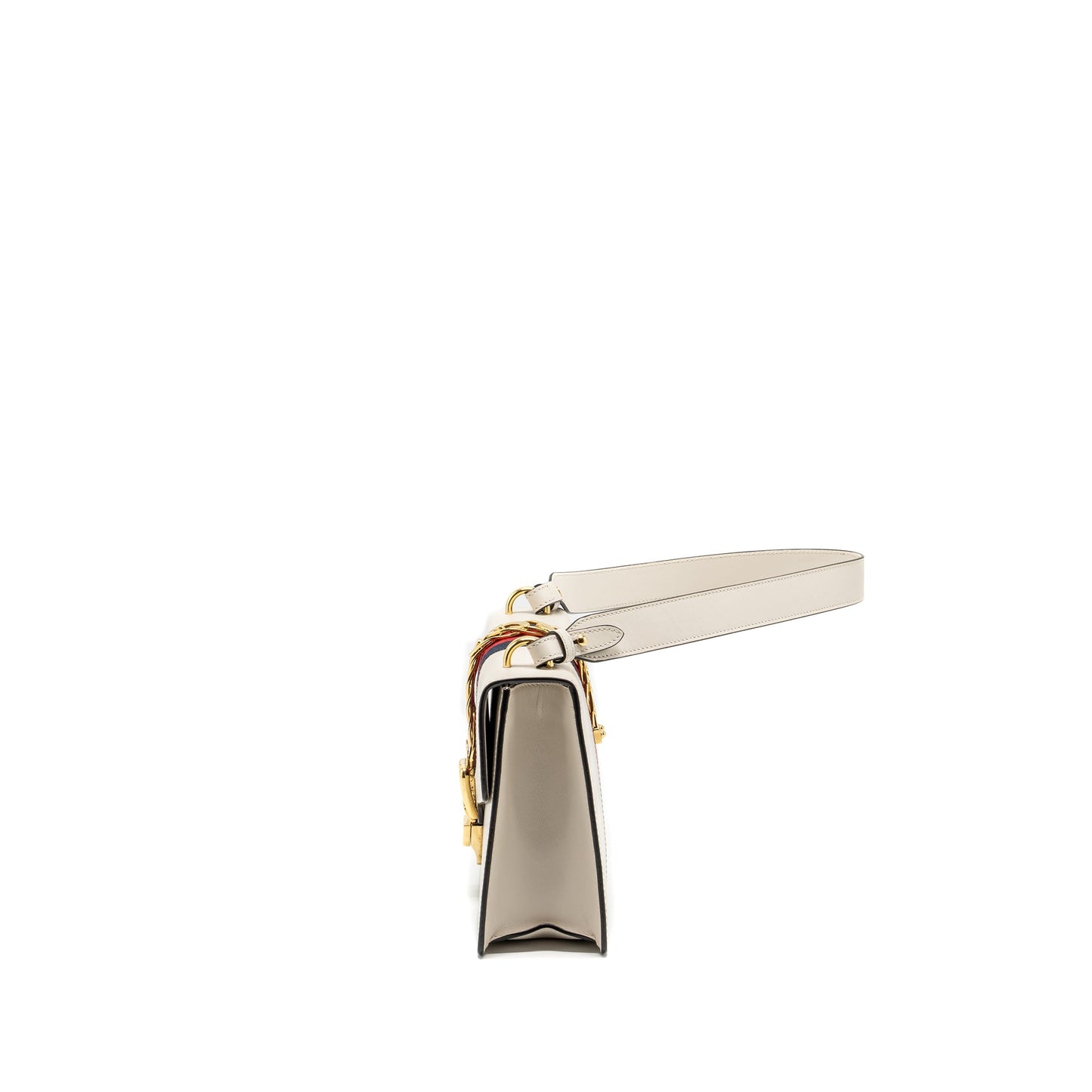 Gucci Medium Sylvie Purse calfskin white