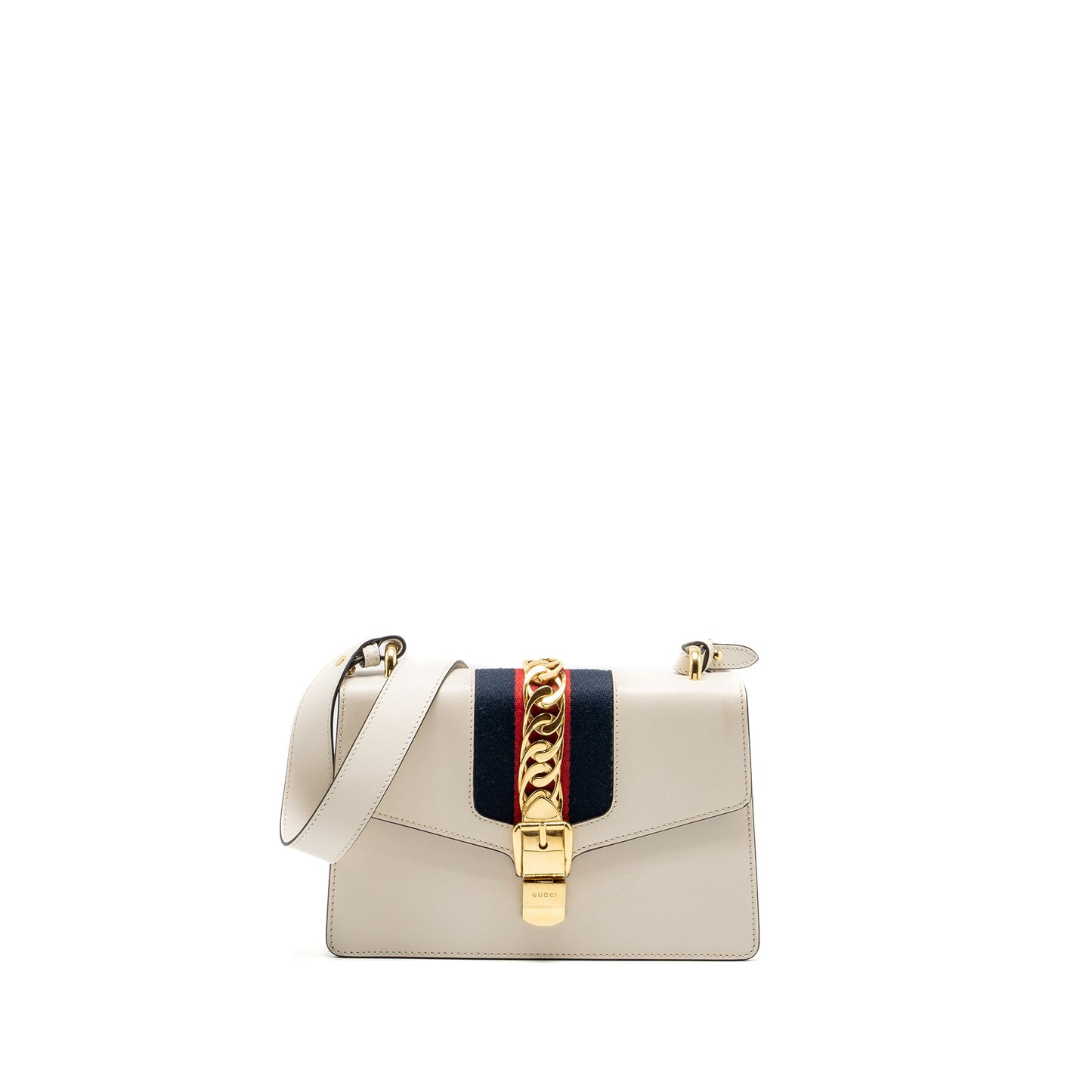 Gucci Medium Sylvie Purse calfskin white