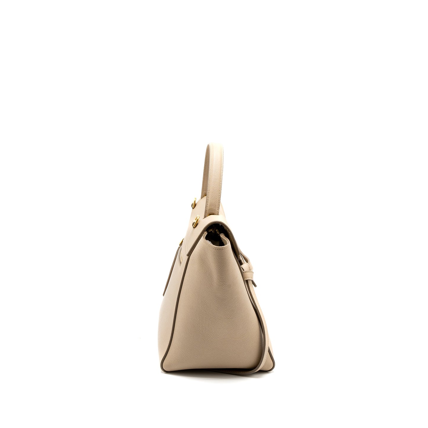 Celine Mini Belt Purse Grained Calfskin Light Beige