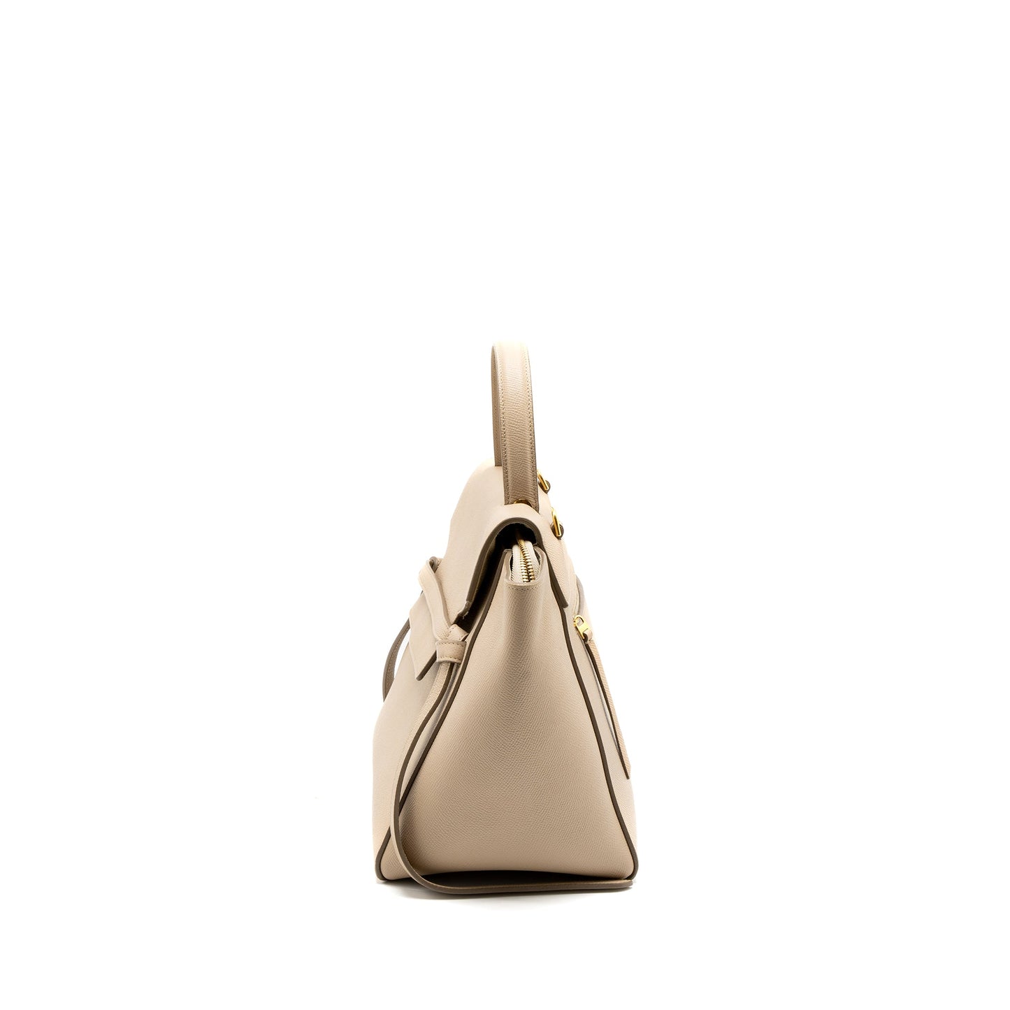 Celine Mini Belt Purse Grained Calfskin Light Beige