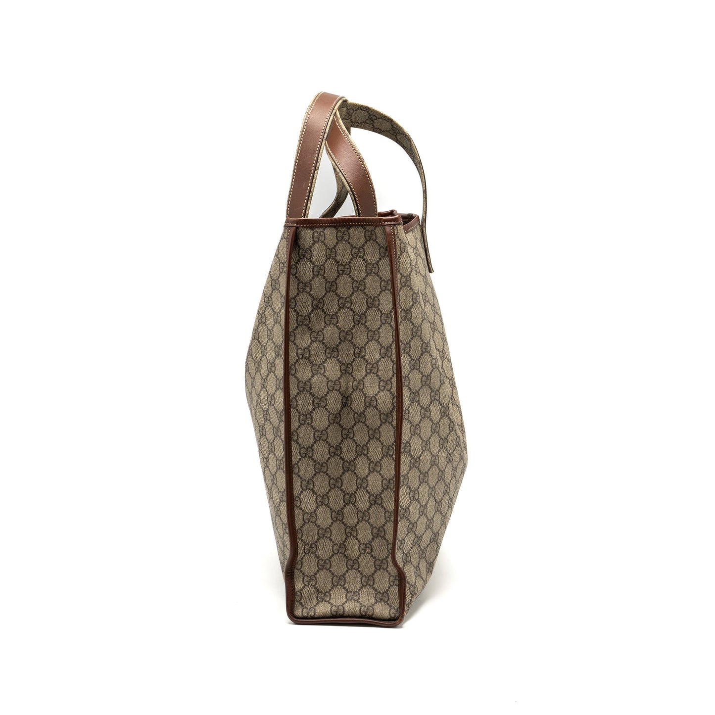 Gucci large shopping tote Purse supreme canvas / brown