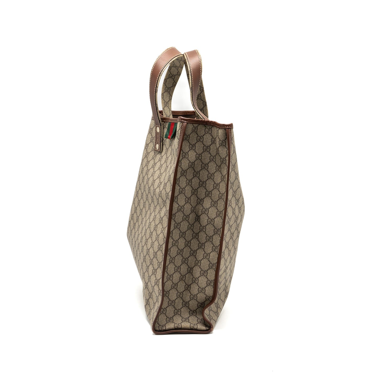 Gucci large shopping tote Purse supreme canvas / brown