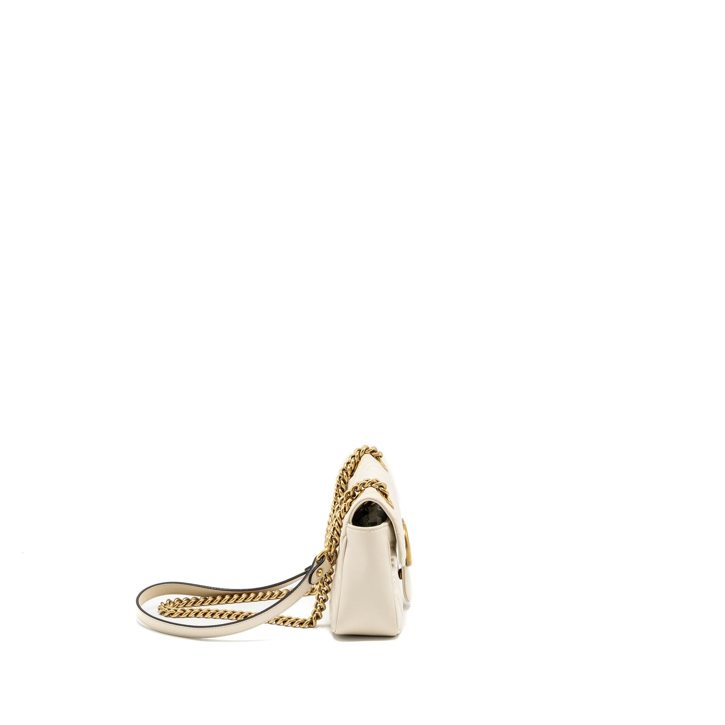 Gucci Mini Marmont Purse calfskin white
