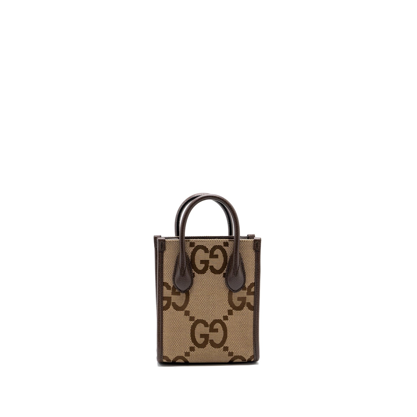 Gucci JUMBO Purse CANVAS / LEATHER CAMEL / EBONY