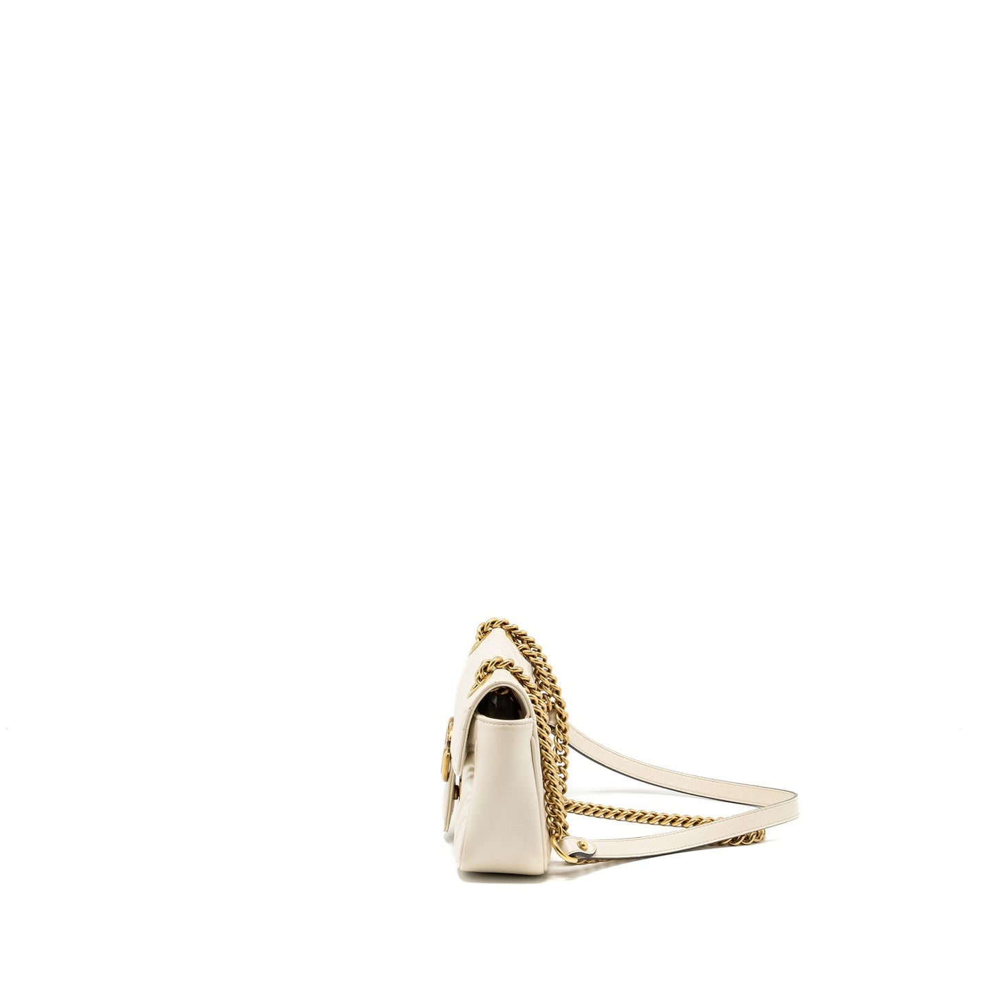Gucci Mini Marmont Purse calfskin white