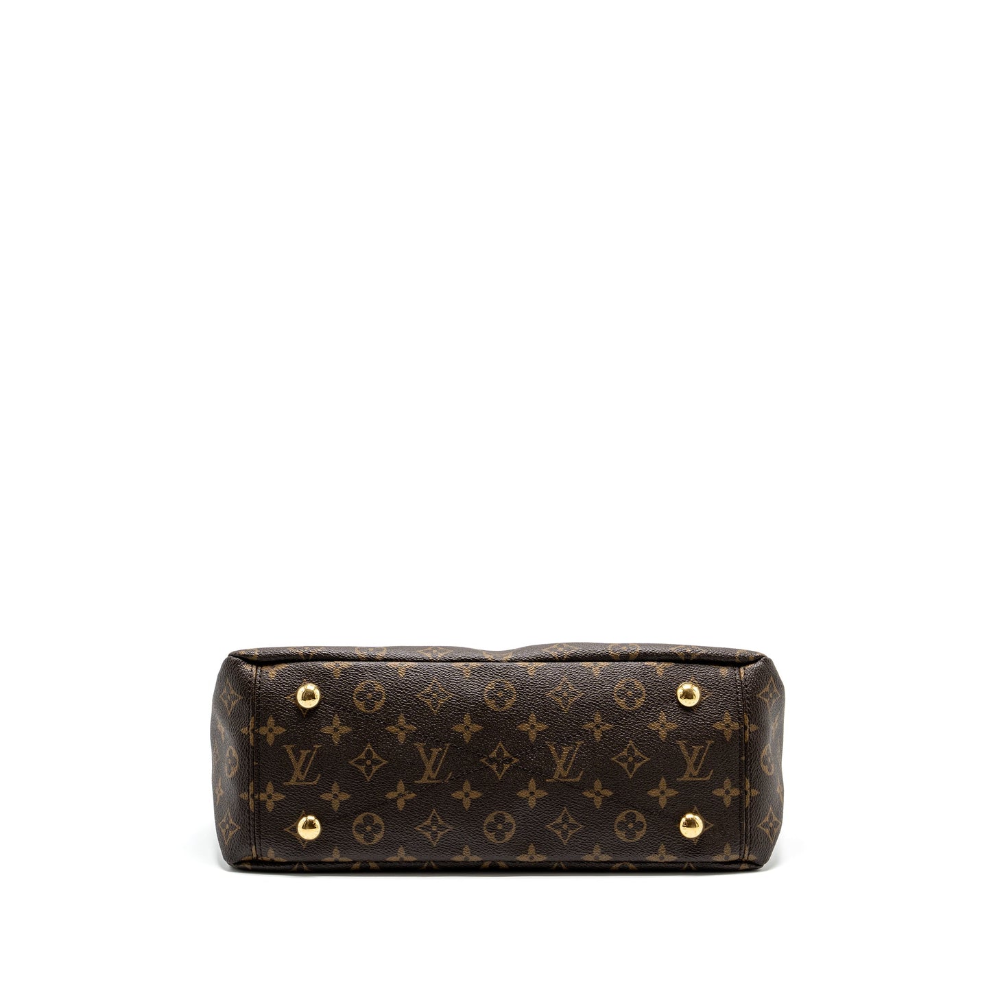 LOUIS VUITTON Pallas Tote Purse Monogram Canvas Brown