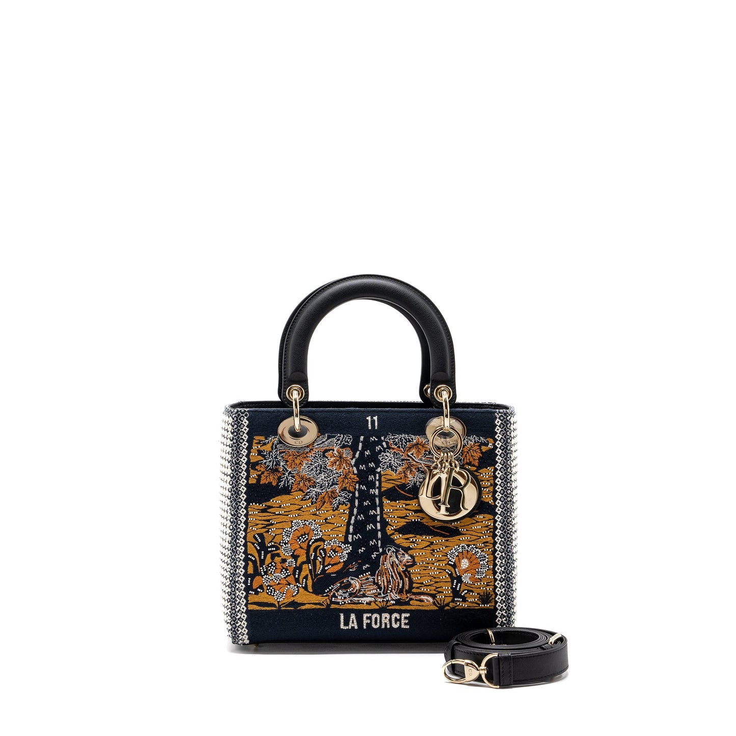Dior Medium Lady Dior La Force Limited Edition Calfskin/Fabric Multicolour
