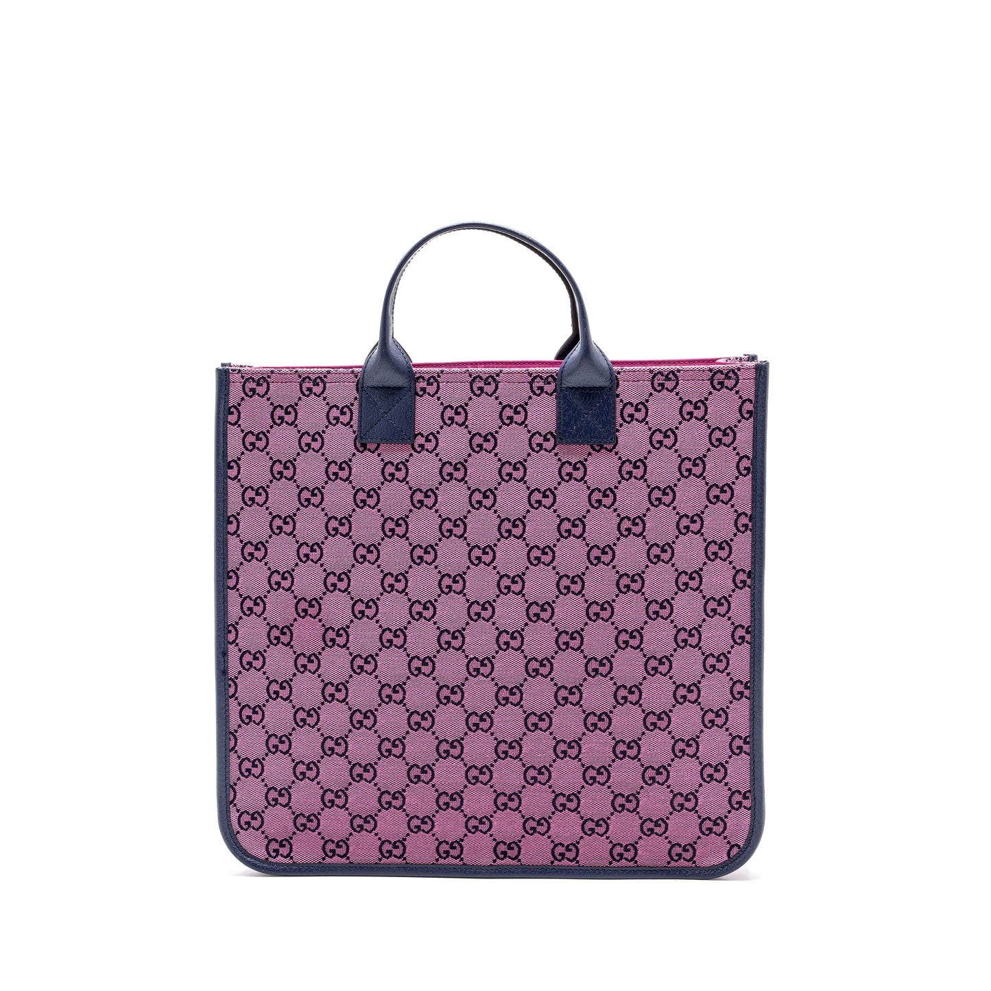 Gucci kids tote Purse canvas / leather pink / dark blue