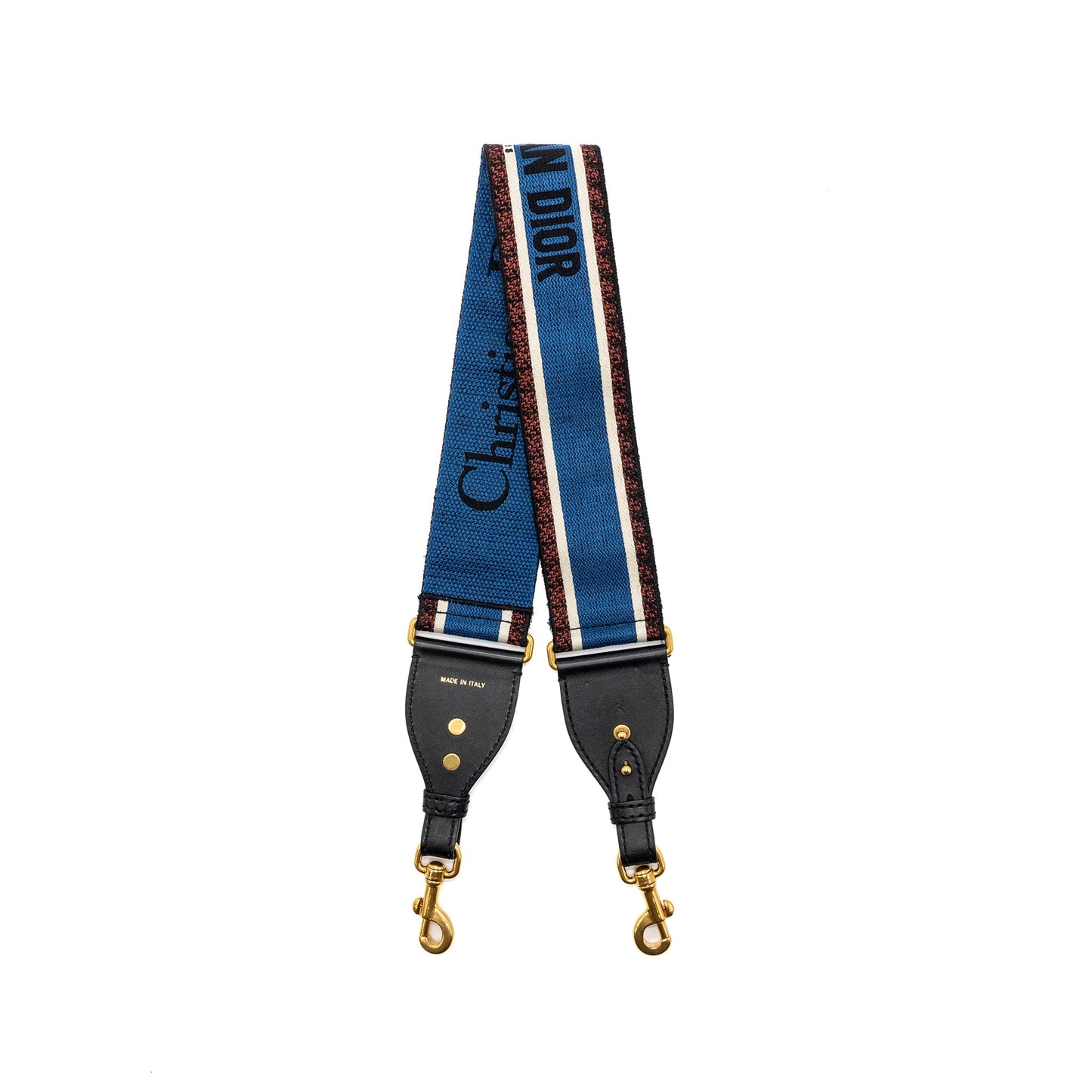 Adjustable Shoulder Strap Embroidery Canvas/Calfskin Blue/Red/Black
