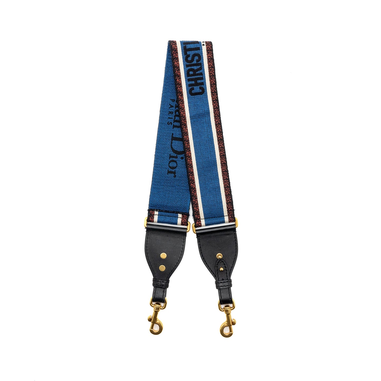 Adjustable Shoulder Strap Embroidery Canvas/Calfskin Blue/Red/Black