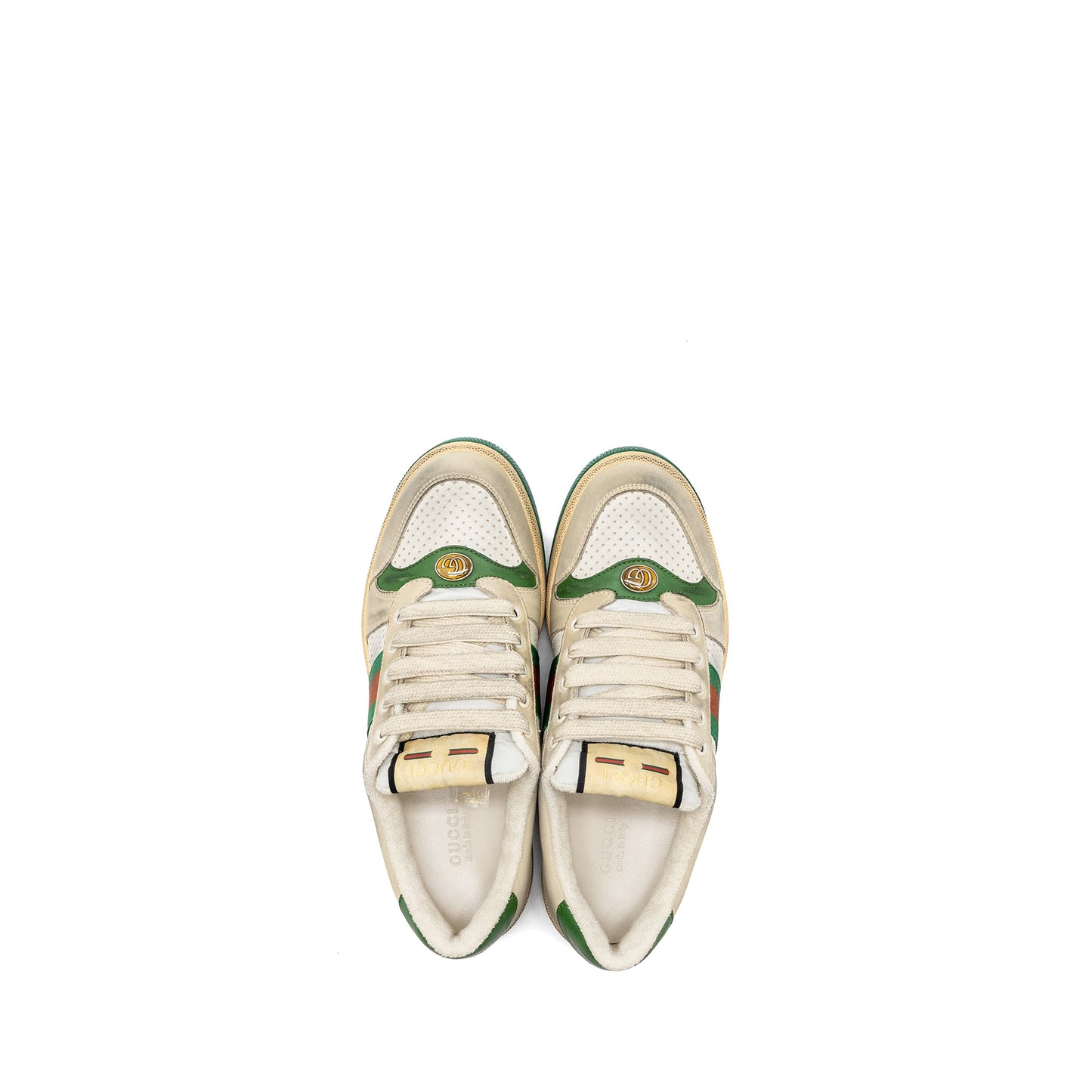 Gucci size 38 womenâs Screener Leather Trainer / sneakers multicolour