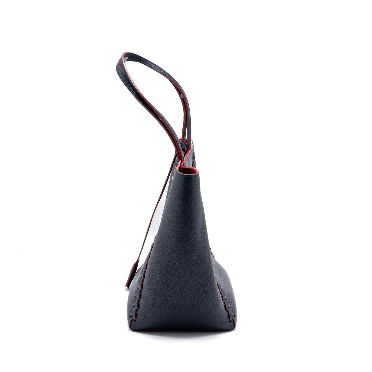 Louis Vuitton Lock Me Tote Purse Calfskin Navy