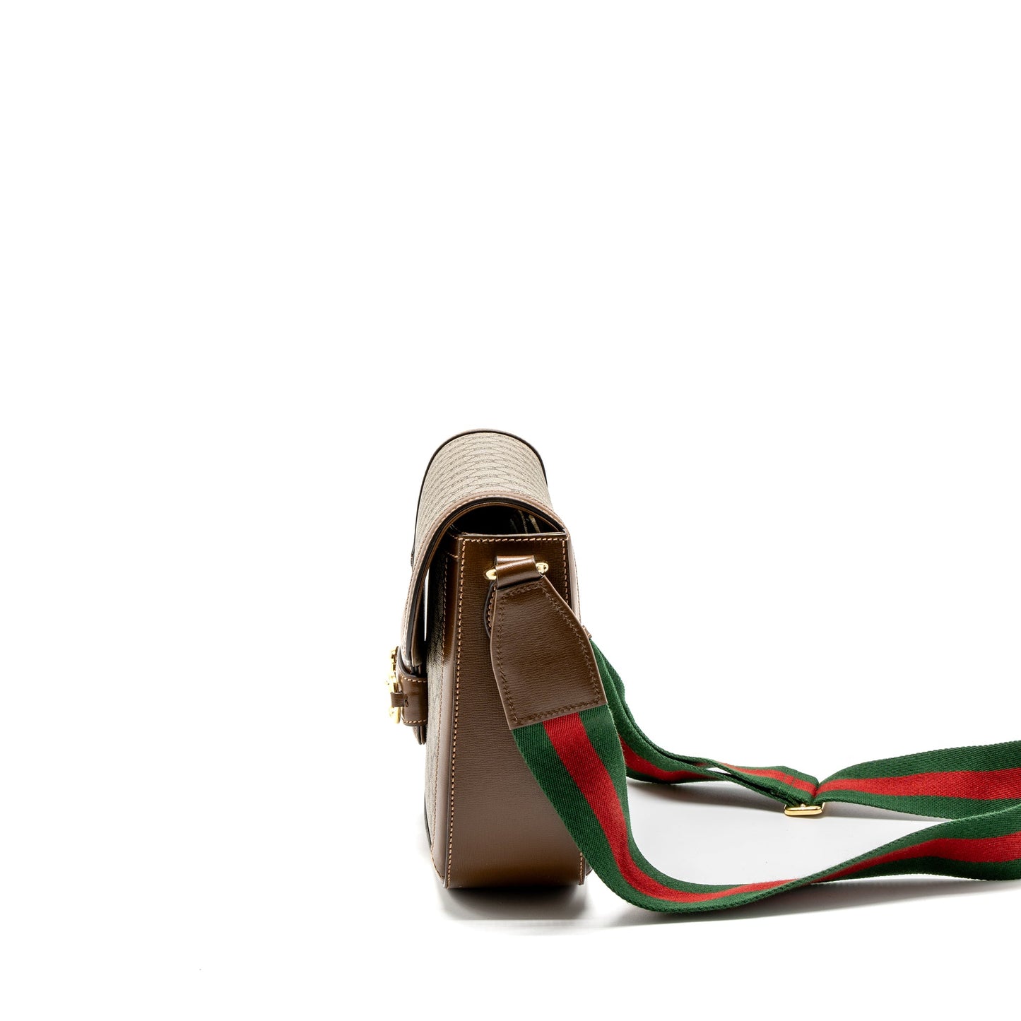 Gucci Horsebit 1955 Mini Purse Supreme Canvas Beige/Ebony