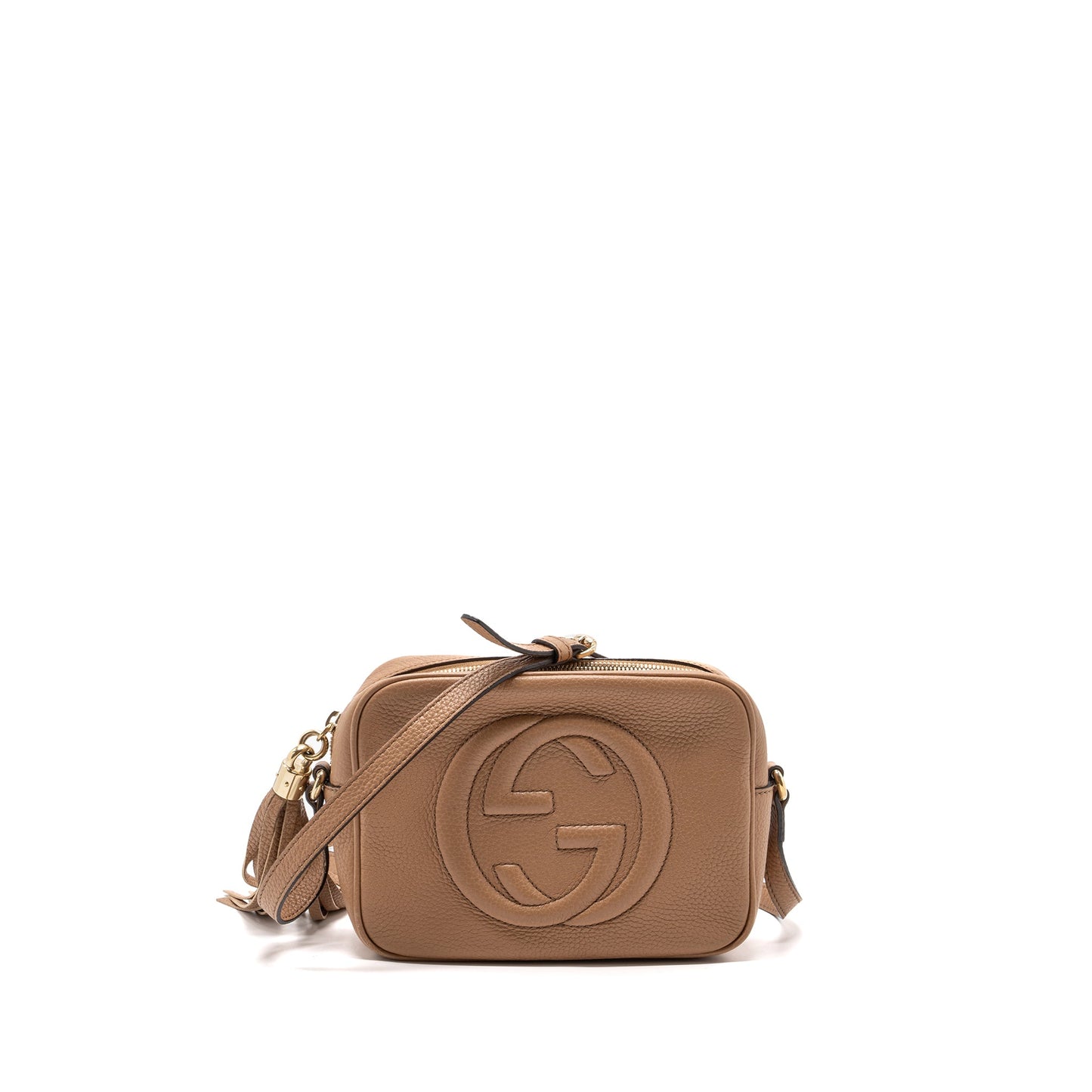 Gucci Disco Soho Purse Calfskin Beige