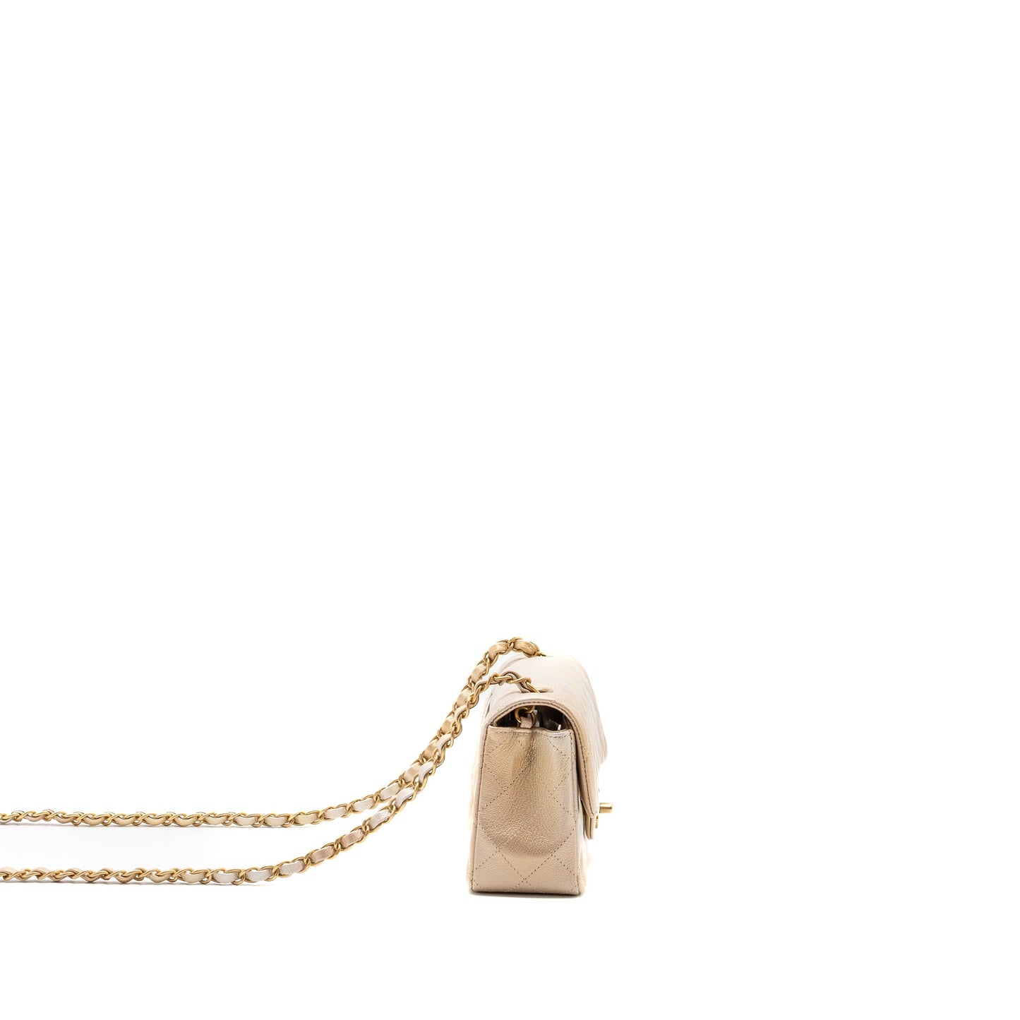 Chanel 22C mini Rectangular Flap Bag Goatskin OmbrÃ© Beige Brushed GHW (microchip)
