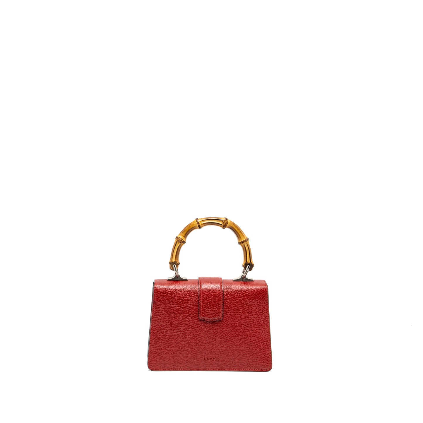 Gucci Dionysus Small Bamboo Handle Purse Calfskin Red