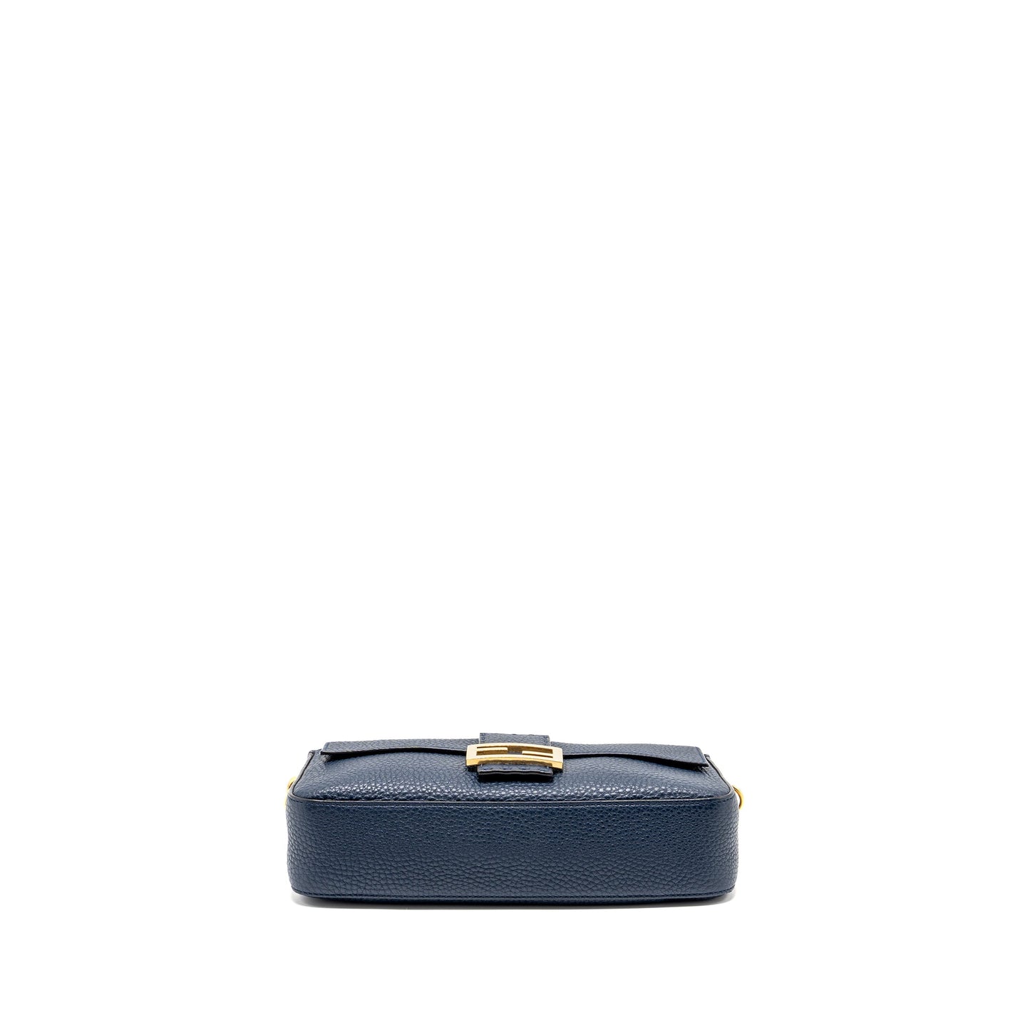 Fendi Baguette Purse grained calfskin dark blue