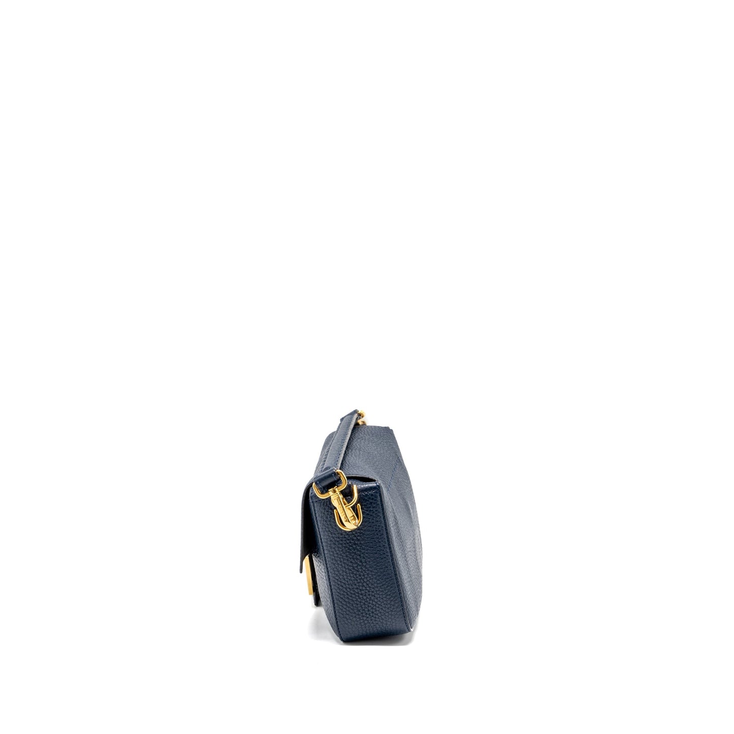 Fendi Baguette Purse grained calfskin dark blue