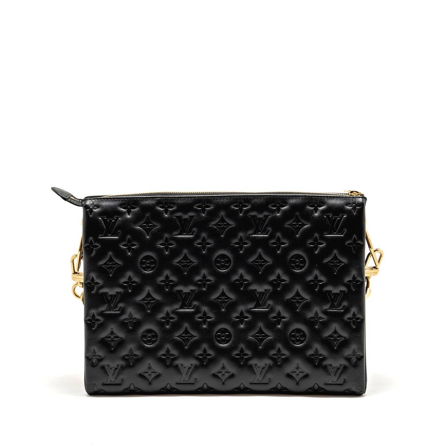 Louis Vuitton Coussin Monogram-embossed Puffy Lambskin Black