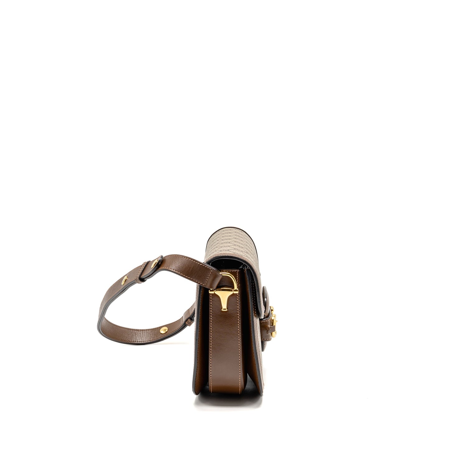Gucci Horsebit 1955 Mini Purse Supreme Canvas/Leather Beige/Brown