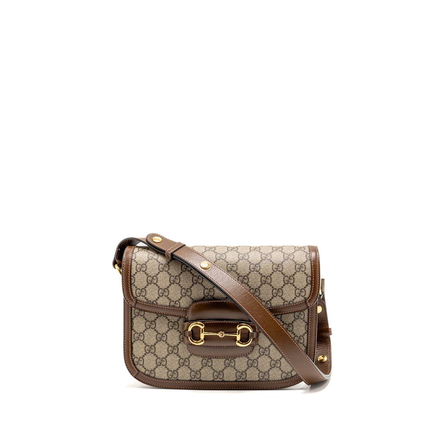 Gucci Horsebit 1955 Mini Purse Supreme Canvas/Leather Beige/Brown