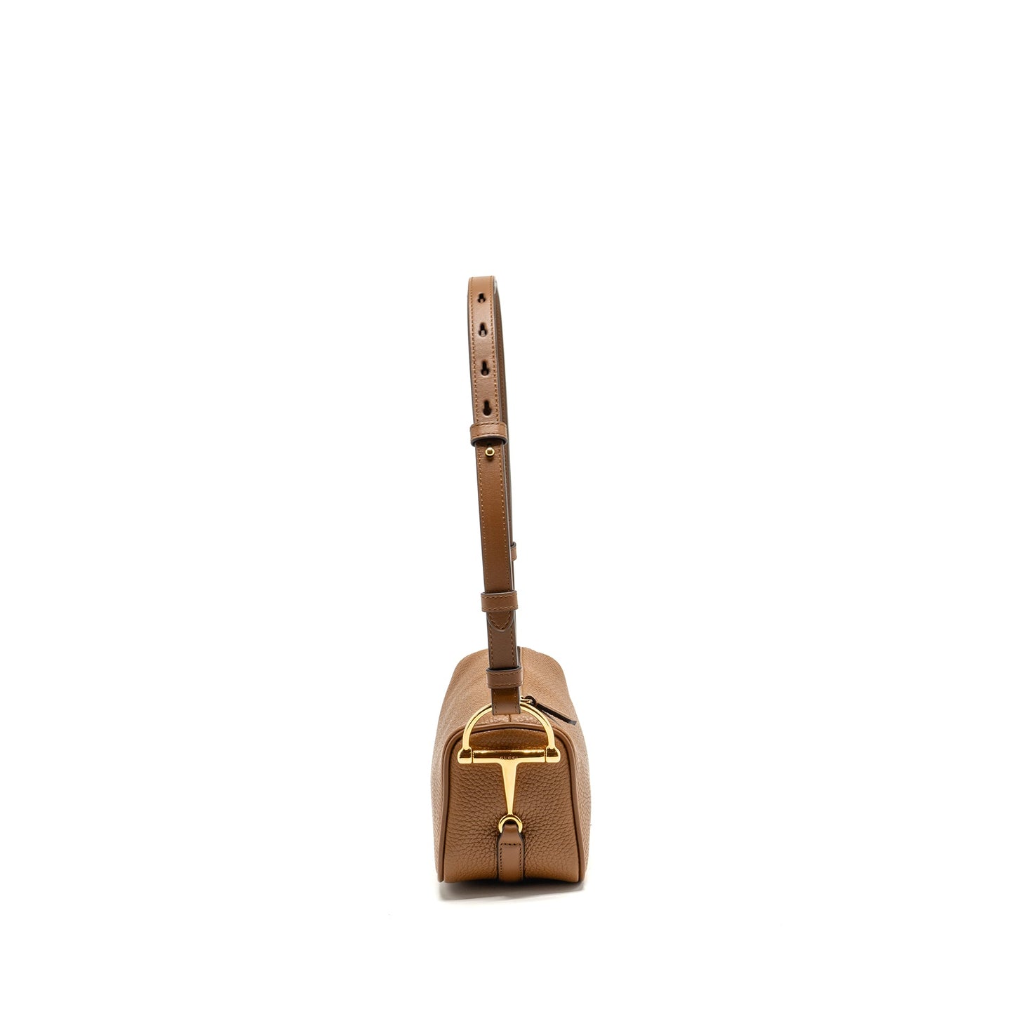 Gucci Half Horsebit Mini Purse calfskin brown