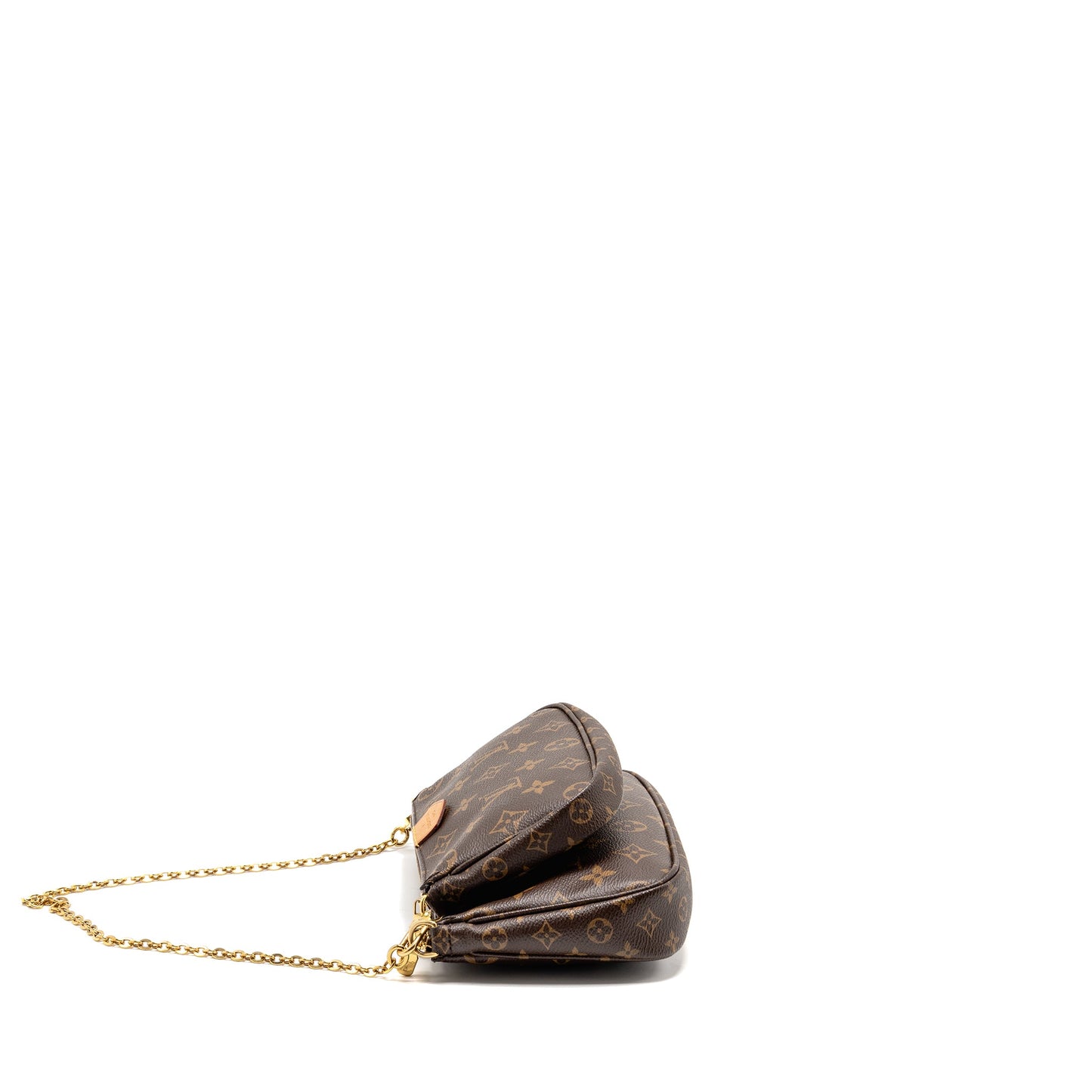 Louis Vuitton Multi Pochette accessories monogram canvas khaki strap